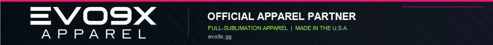 EVO9X Apparel sponsor banner